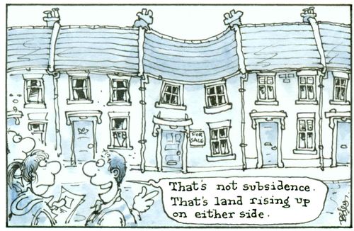 'That's not subsidence. That's land rising up on either side.'