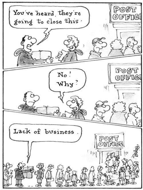 'You've heard, they're going to close this. . . lack of business.'