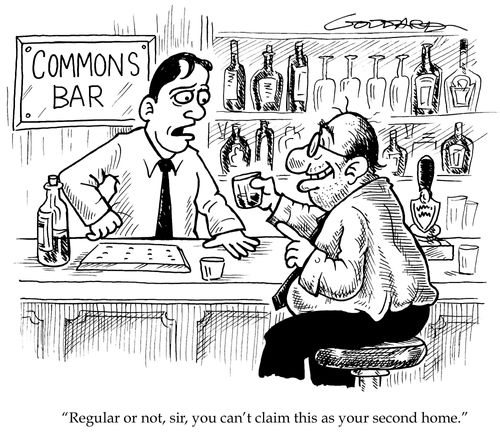 'Regular or not, sir, you can't claim this as your second home.'