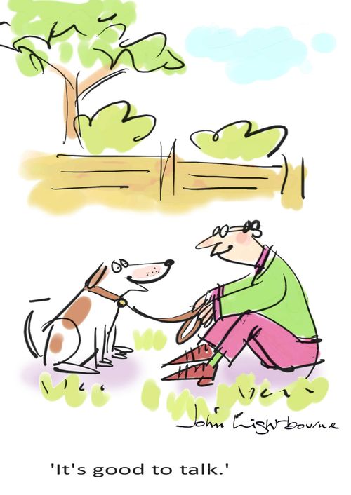 'It's good to talk.'