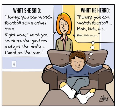 What she said/What he heard...