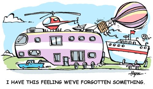 'I have this feeling we've forgotten something.'