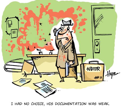 'I had no choice, his documentation was weak.'