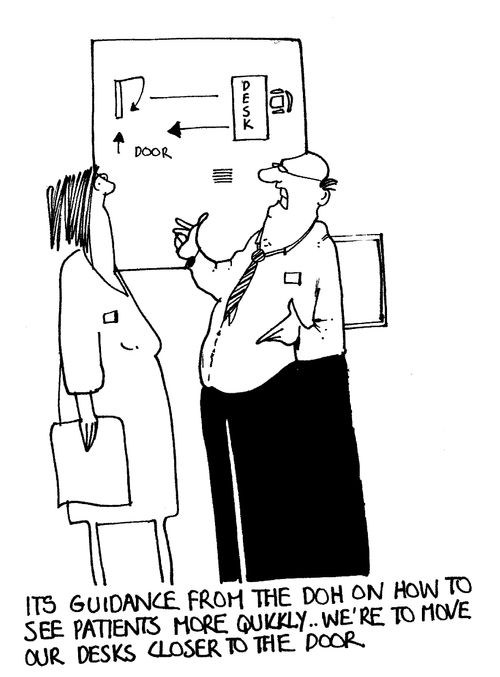 "Guidance from the DOH on how to see paitents more quickly..."