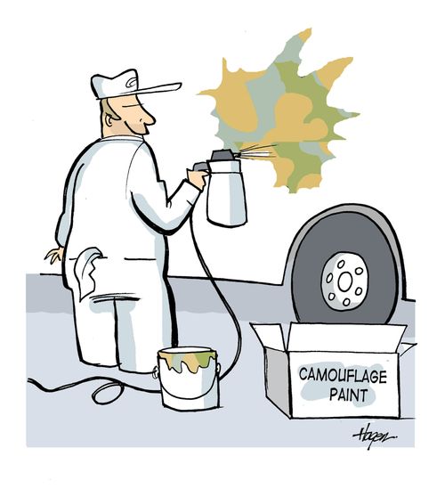 Camouflage Paint.