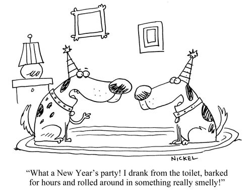 Dog New Year's Eve Party
