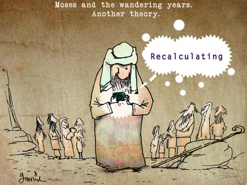 Moses and the wandering years. Another theory.