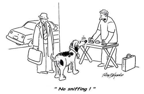 'No sniffing.'