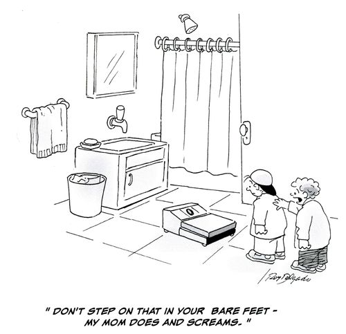 'Don't step on that in your bare feet - my mom does and screams.'