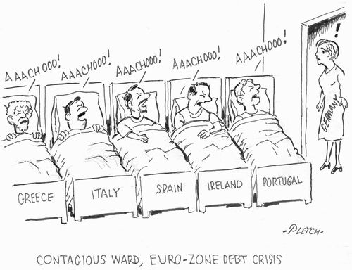 Contagious Ward, Euro-Zone debt crisis