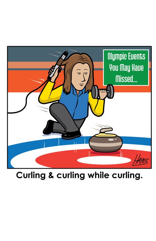 Curling & curling while curling.
