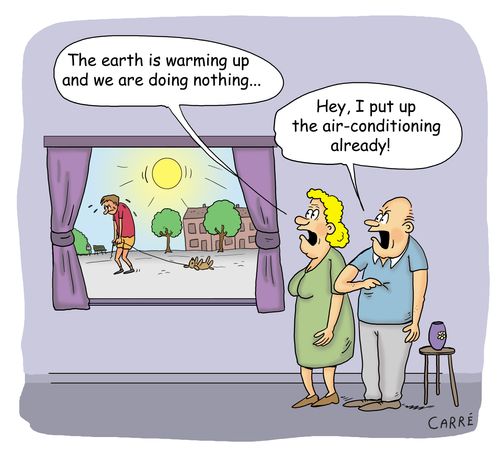"The earth is warming up and we are doing nothing..."