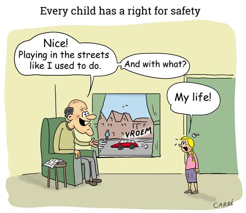 'Nice! Playing in the streets like I used to do.'