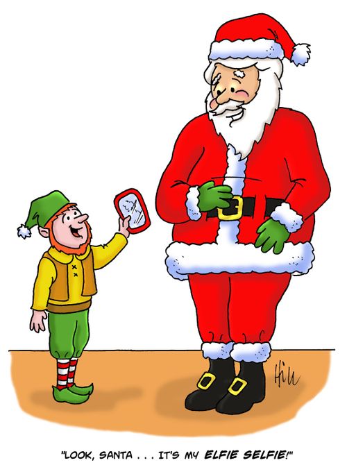 "Look Santa...it's my elfie selfie!"