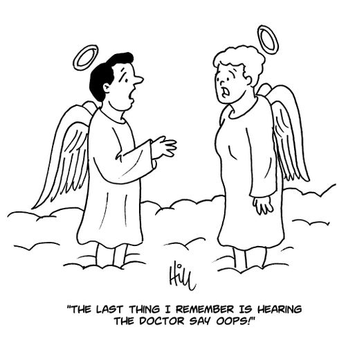 "The last thing I remember is hearing the doctor say oops!"