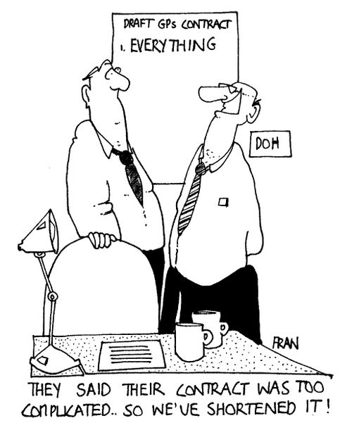 "They said their contract was too complicated....so we've shortened it!"