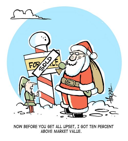 'Now before you get all upset, I got ten percent above market value.'