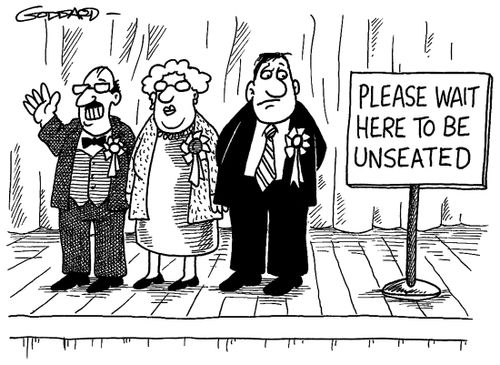'Please wait here to be unseated.'