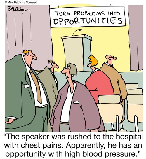 "The speaker was rushed to the hospital with chest pains. Apparently, he has an opportunity with high blood pressure."