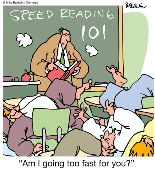'Am I going too fast for you?'