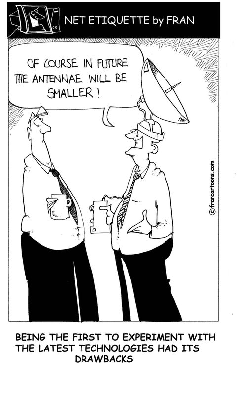 'Of course in future the antennae will be smaller.'