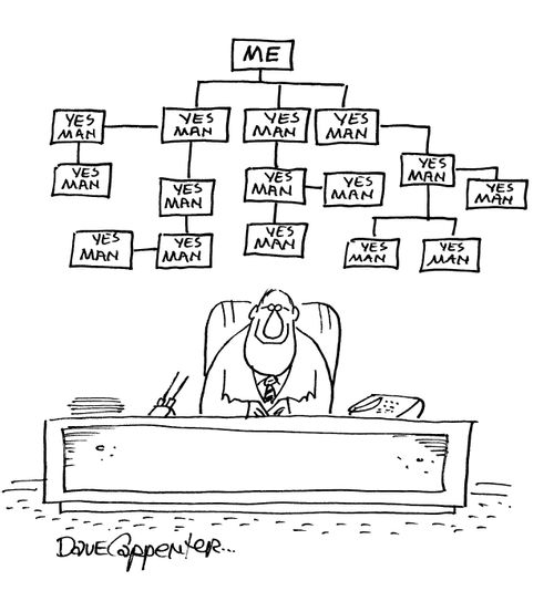 Company Structure - Boss and his yes men.