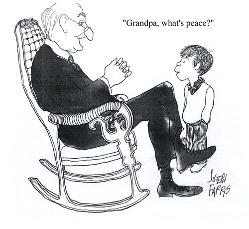 'Grandpa, what's peace?'
