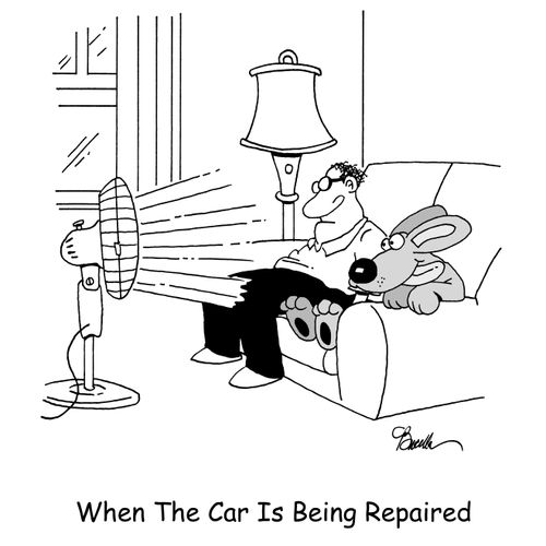 When The Car Is Being Repaired.