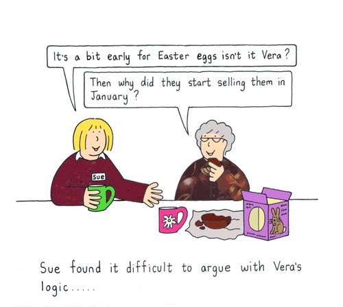It's a bit early for Easter eggs isn't it?