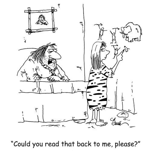 'Could you read that back to me, please?'