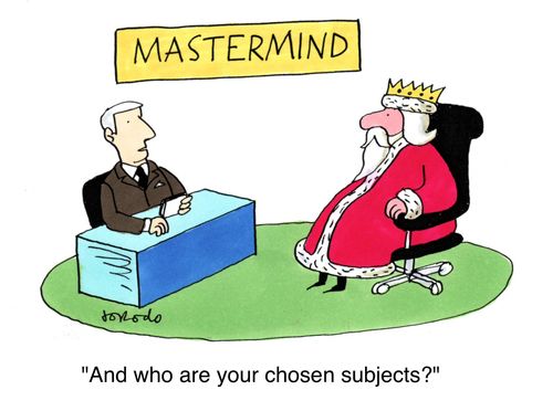 'And who are your chosen subjects?'