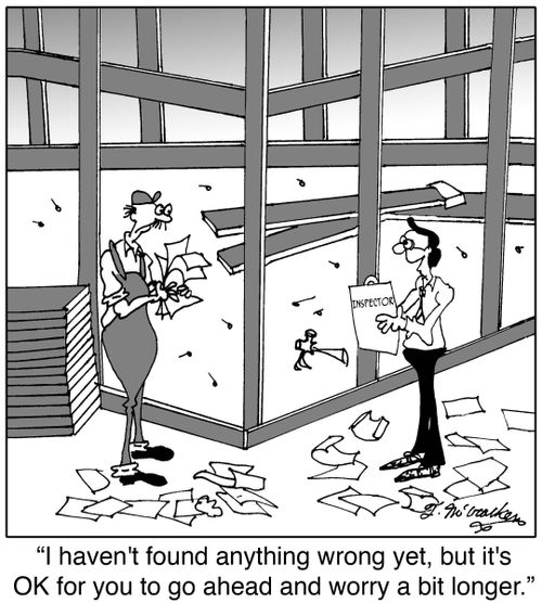 'I haven't found anything wrong yet, but it's OK for you to go ahead and worry a bit longer.'