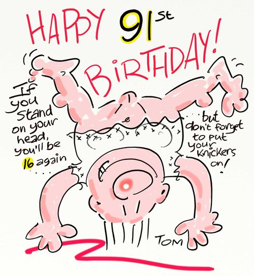 Upside-Down Birthday 91-16.