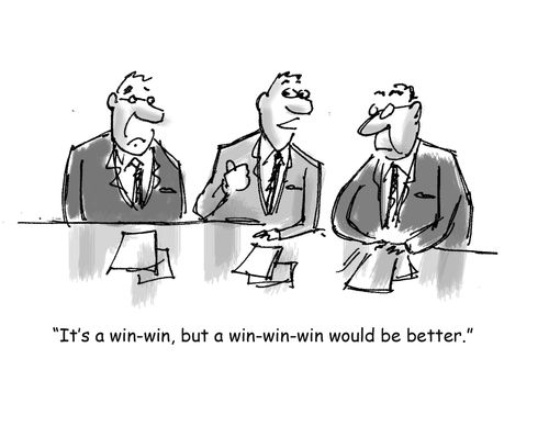 'It's a win-win, but a win-win-win would be better.'