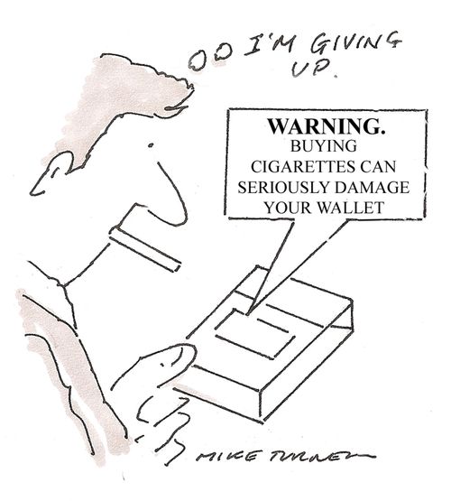 Smoker's warning.