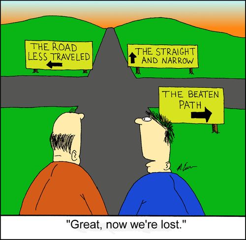 "Great, now we're lost."