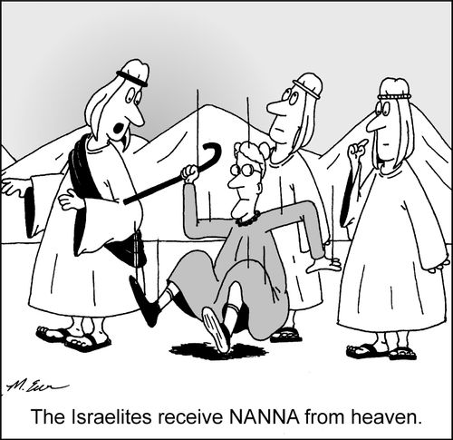 The Israelites receive nanna from heaven.
