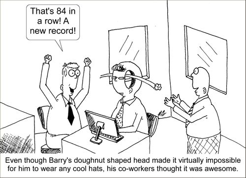 'That's 84 in a row! A new record!'