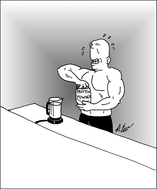 Protein Powder Irony