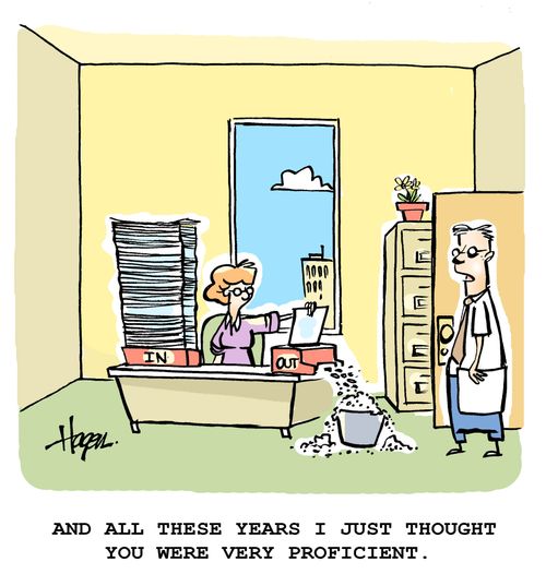 'And all these years I just thought you were very proficient.'