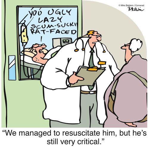 "We managed to resuscitate him, but he's still very critical."