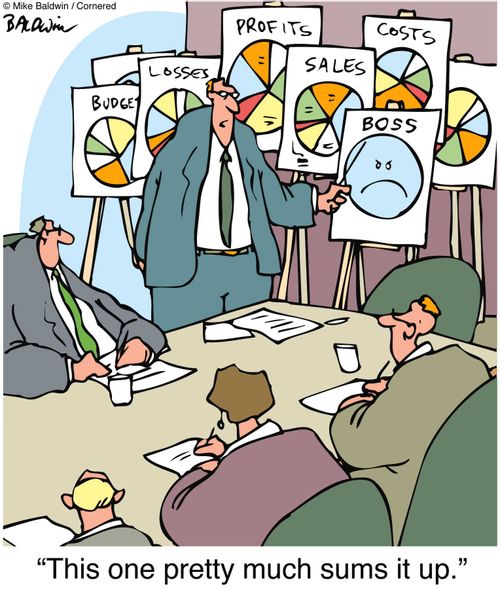 Sad boss: "This one pretty much sums it up."