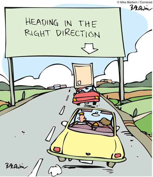 Heading in the right direction.