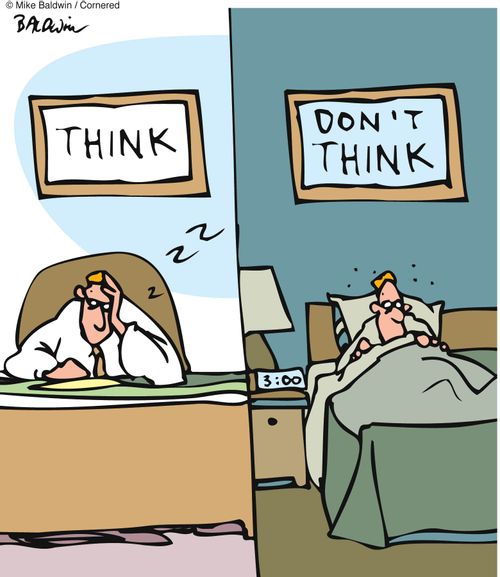 Think / Don't think signs.