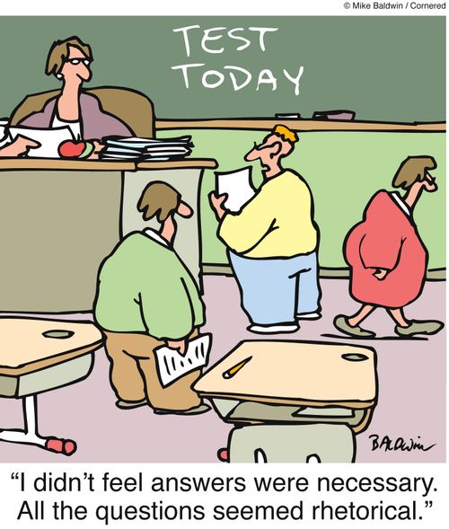 'I didn't feel answers were necessary. All the questions seemed rhetorical.'