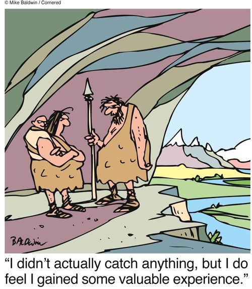 'I didn't actually catch anything, but I do feel I gained some valuable experience.'
