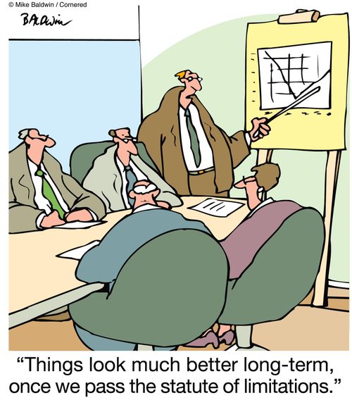 'Things look much better long-term, once we pass the statute of limitations.'