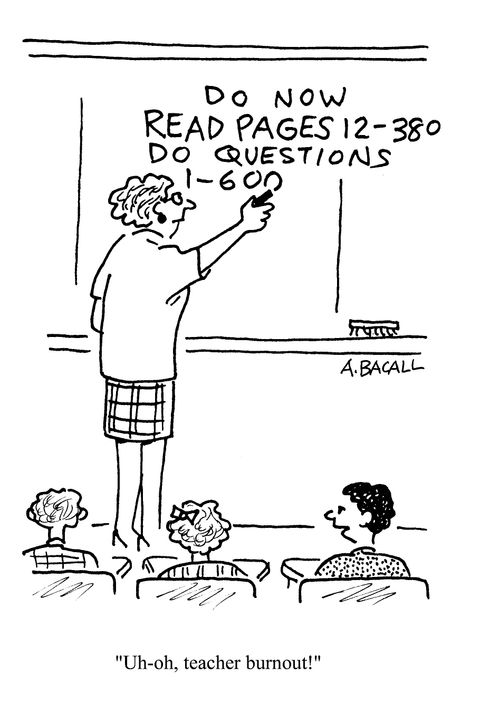 'Uh-oh, teacher burnout!'
