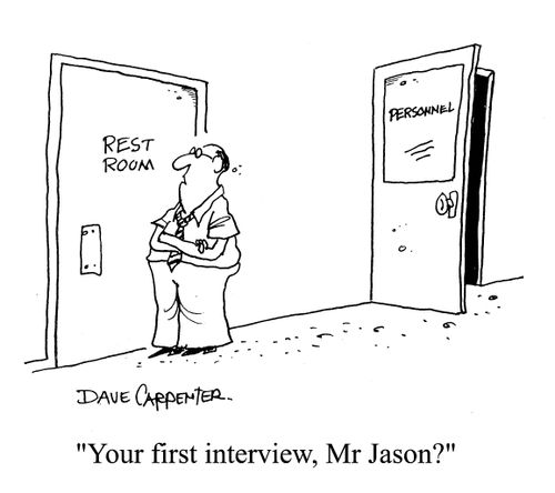 'Your first interview, Mr Jason?'