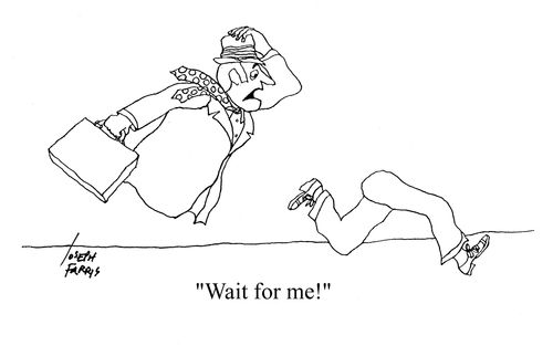 'Wait for me!'